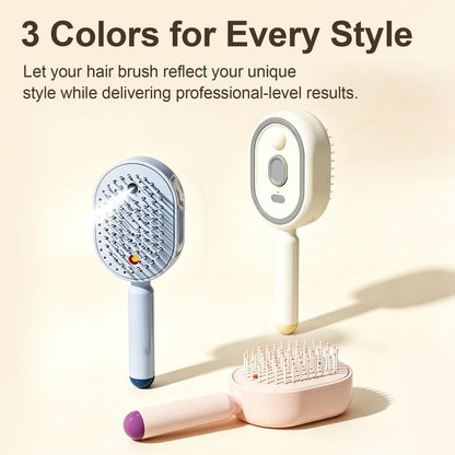 3-in-1 Electric Mist Detangling Brush for Frizz & Scalp Massage
