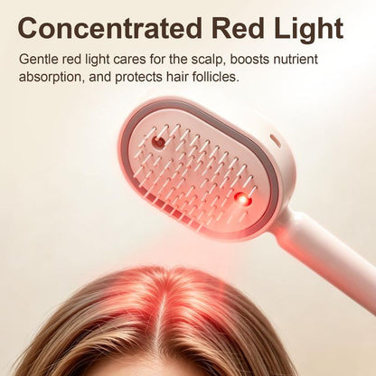 3-in-1 Electric Mist Detangling Brush for Frizz & Scalp Massage