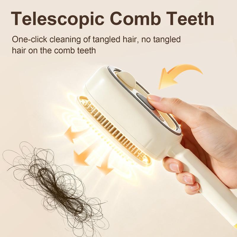 3-in-1 Electric Mist Detangling Brush for Frizz & Scalp Massage