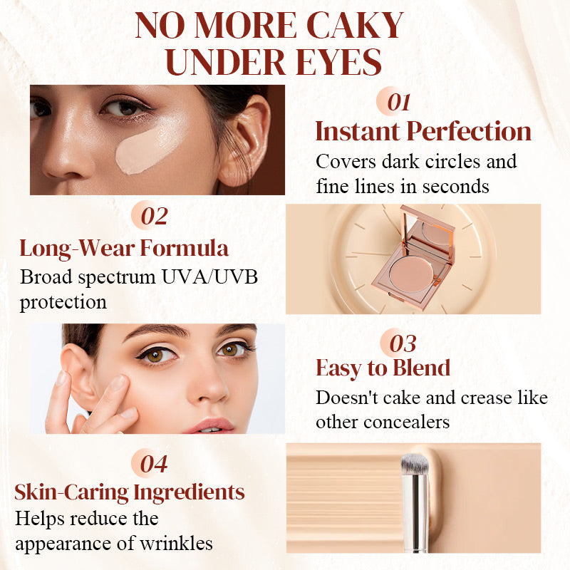 Sale Happening Now:70%OFF🔥 undereye & dark circle defens corrector brush duo Brushes are free!